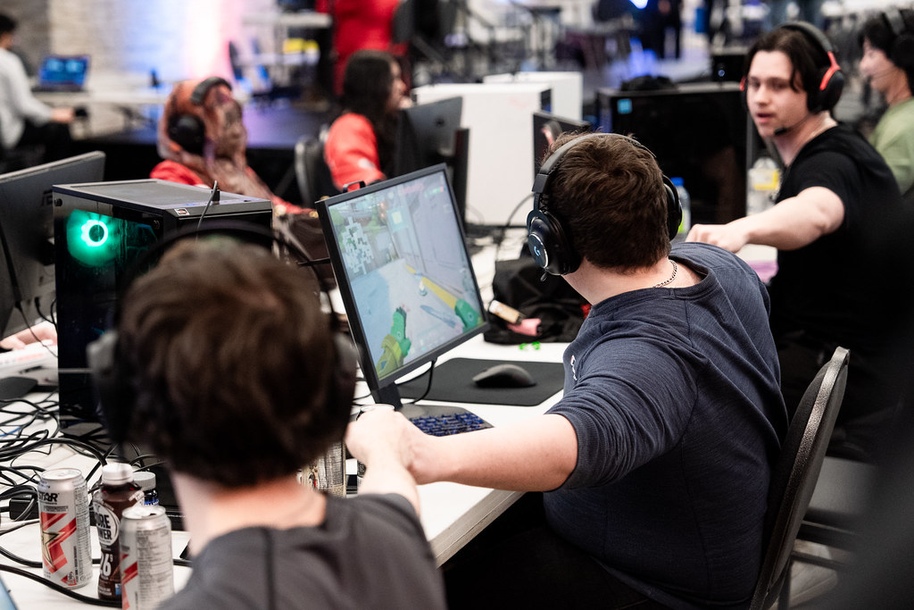 Gaming setup representing the Carleton Esports community